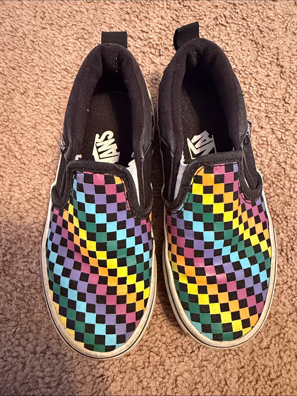 Vans Checkered Slip-Ons 12c